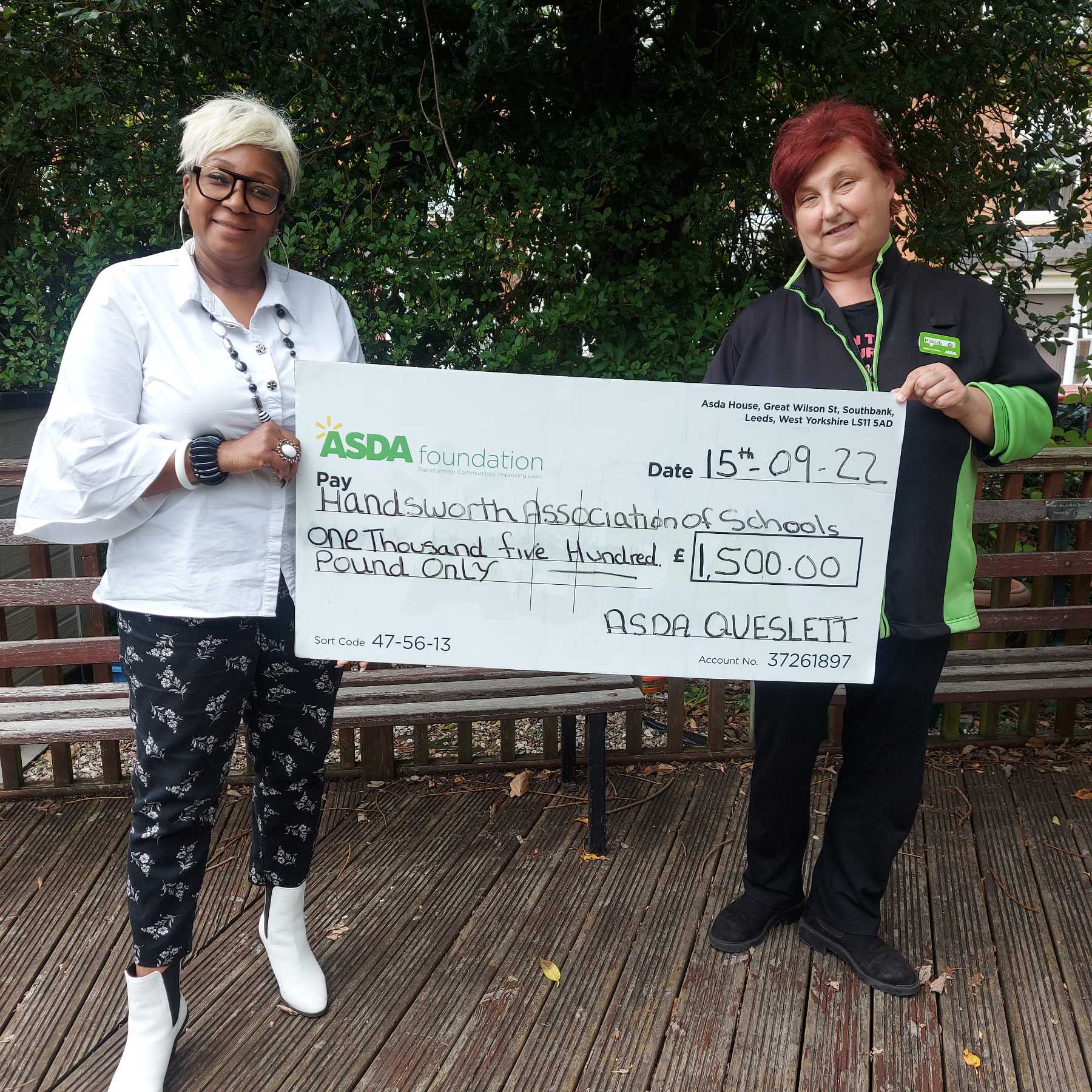 image for the story called Thank you to the ASDA Foundation